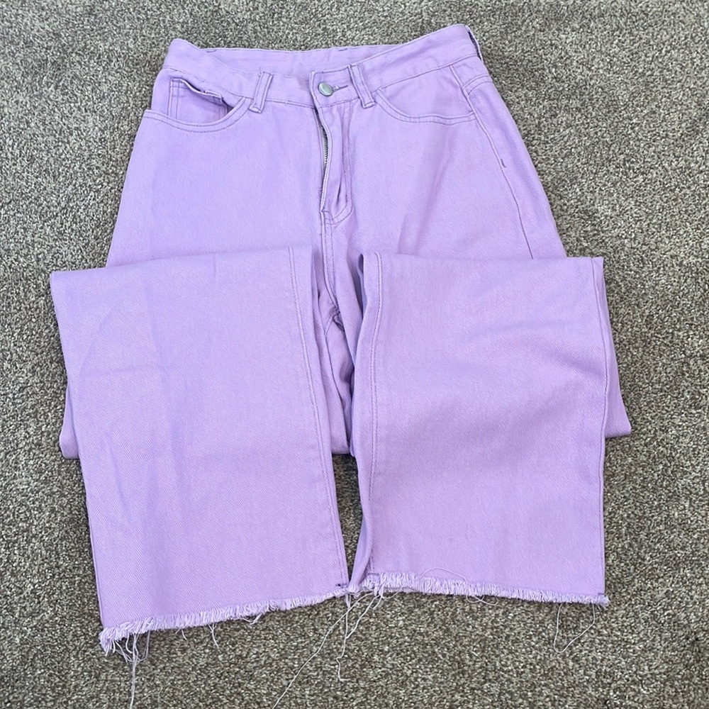 Purple jeans